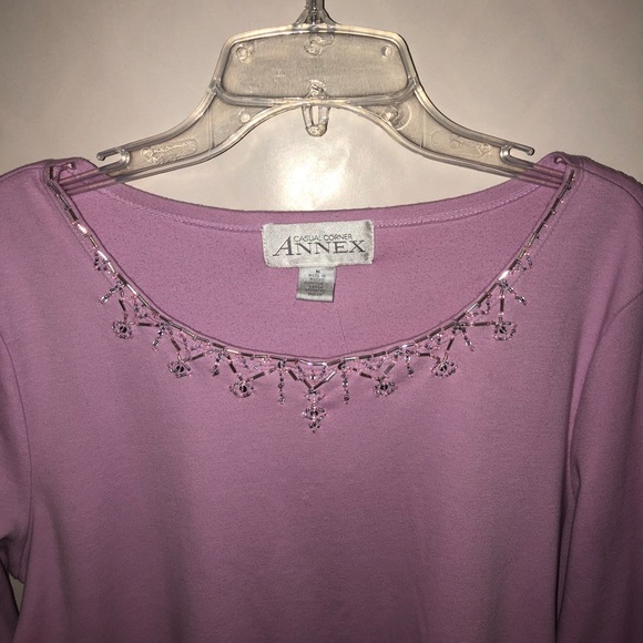 Casual Corner Annex Top with Embellishments - Picture 1 of 8